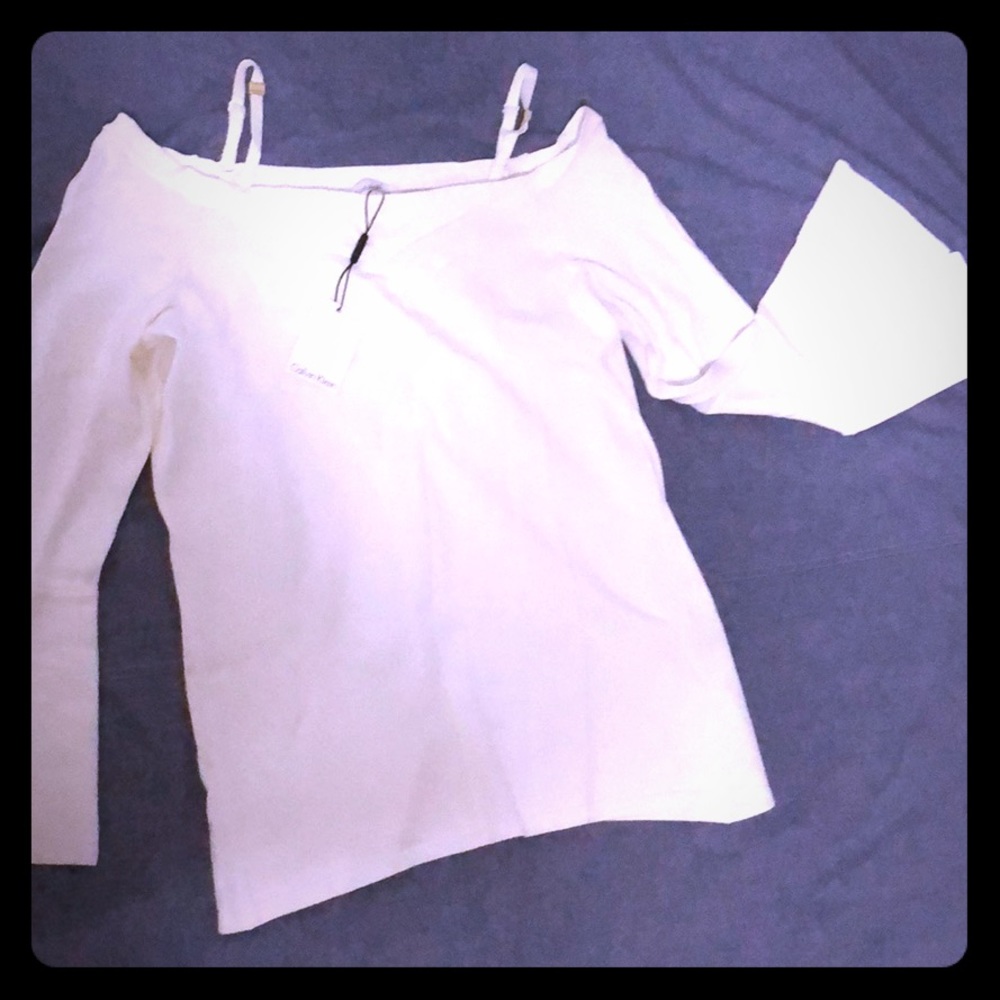Calvin Klein off the shoulder top
